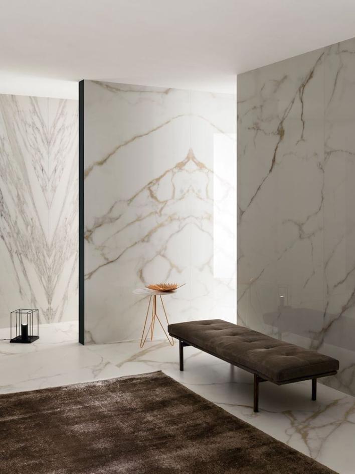 (DESC.) Porcelanato Calacatta Oro Touch 120x260 6MM M2