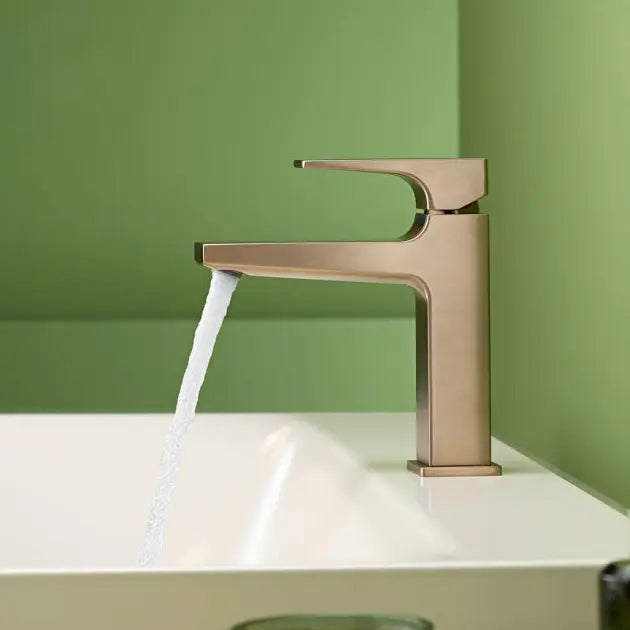 Griferia De Lavamanos Monocontrol 110 Metropol con Sifon Click Clack Brushed Bronze