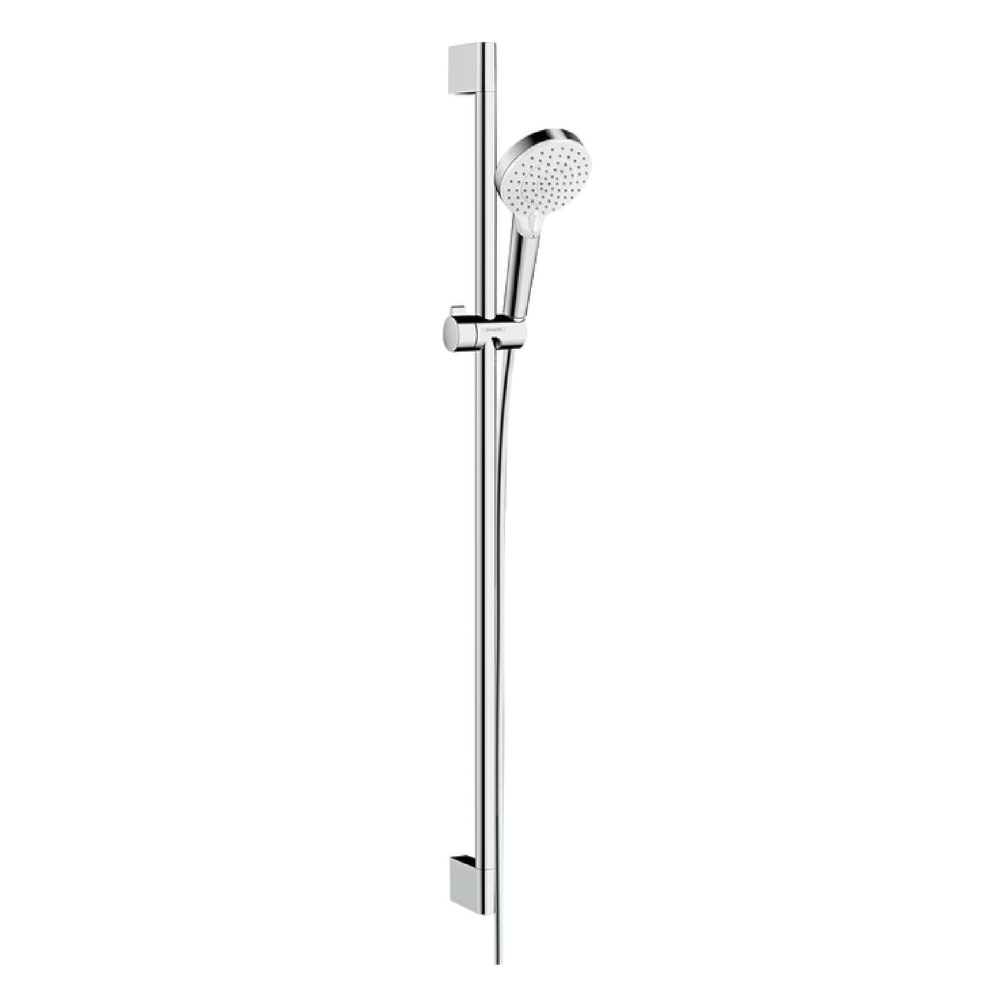 Barra de ducha Crometa Vario 90 cm – Blanco/Cromo