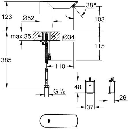 grifería electrónica sin contacto Bau – GROHE