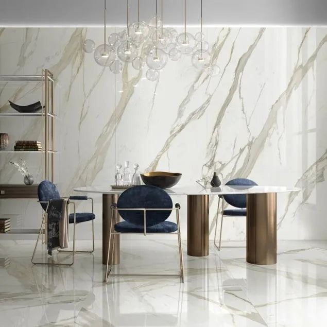 Porcelanato Cosmopolitan Calacatta Gold CP02 Lucido 60x120 9MM M2