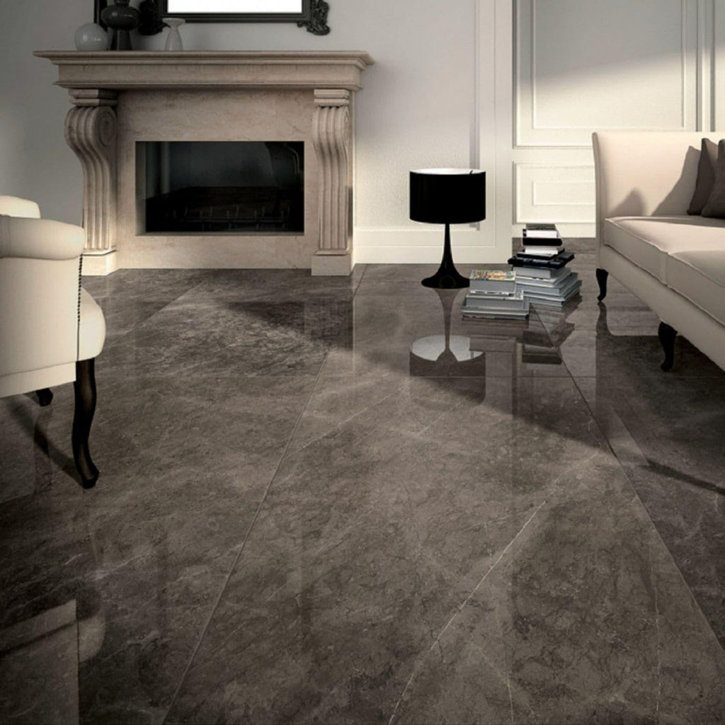 (DESC.) Porcelanato JW06 Fumo Di Londra Lucido SQ 120X240 9MM M2