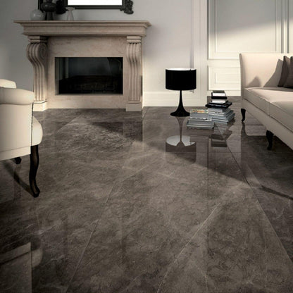 (DESC.) Porcelanato JW06 Fumo Di Londra Lucido SQ 120X240 9MM M2