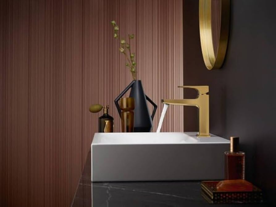 Griferia De Lavamanos Monocontrol 110 Metropol con Sifon Click Clack Brushed Bronze