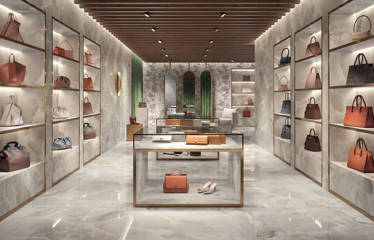 & Porcelanato Onyce Lead Grey ON 02 Pearl 60X120 9MM M2