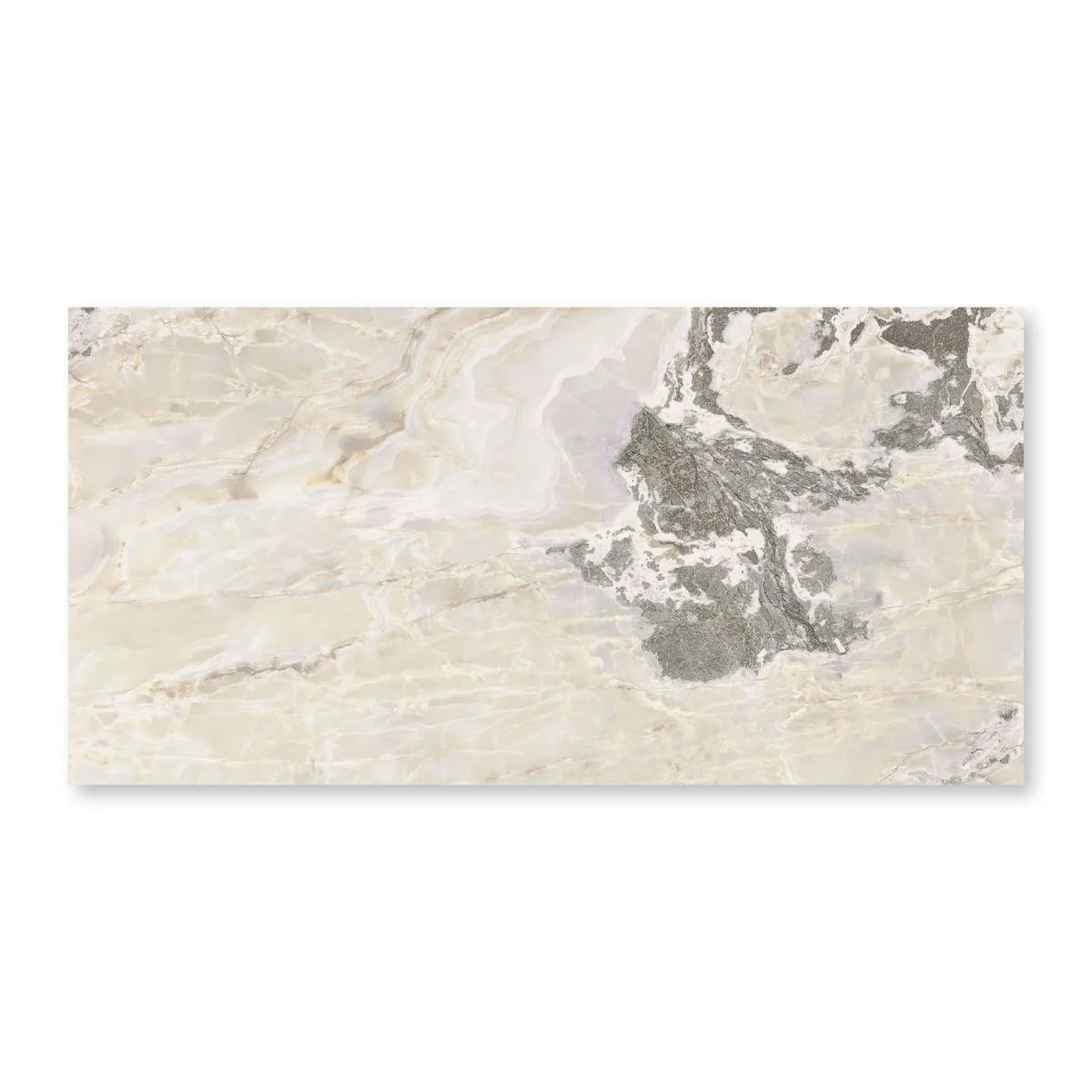 (DESC.) Porcelanato Onyx&More White Blend Glossy 120x240 M2 6 MM