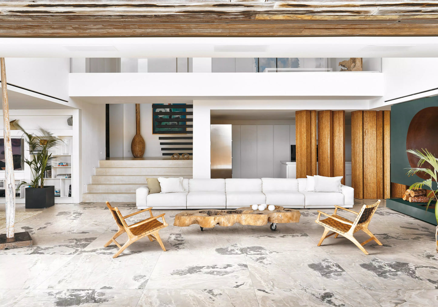 Porcelanato Onyx&More White onyx Satinado 60x120 M2 6 MM