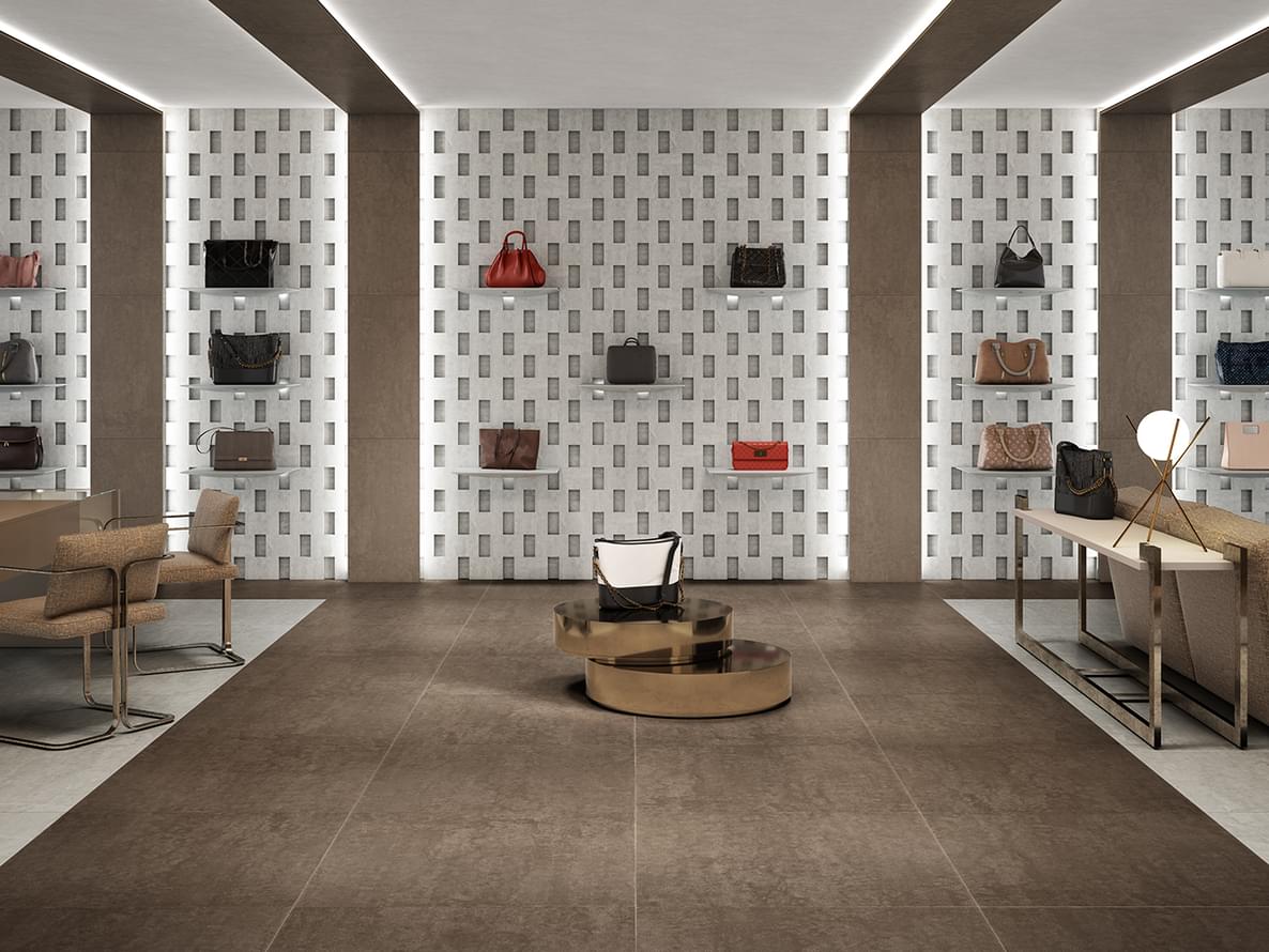 Porcelanato Pelle Brown Natural 89,46x89,46 M2