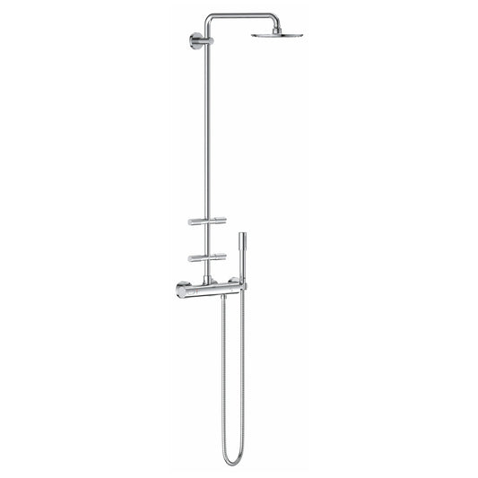 Sistema de ducha con termostato, regadera superior, de mano