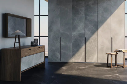 *** (DESC.) Porcelanato Storm Negro Natural 150x320 Sk 6MM Rect M2