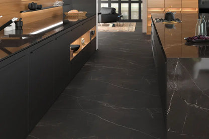 *** (DESC.) Porcelanato Storm Negro Natural 150x320 Sk 6MM Rect M2