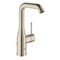Grifería de lavamanos monocontrol alta Essence size L polished nickel