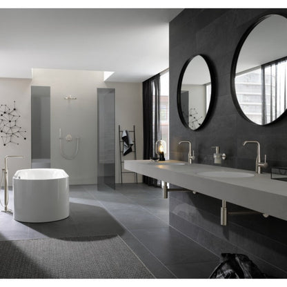 Grifería de lavamanos monocontrol alta Essence size L brushed nickel