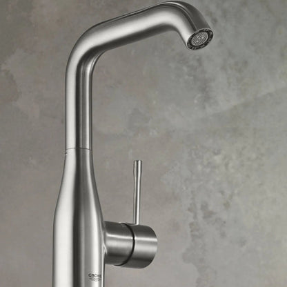 Grifería de lavamanos monocontrol alta Essence size L supersteel