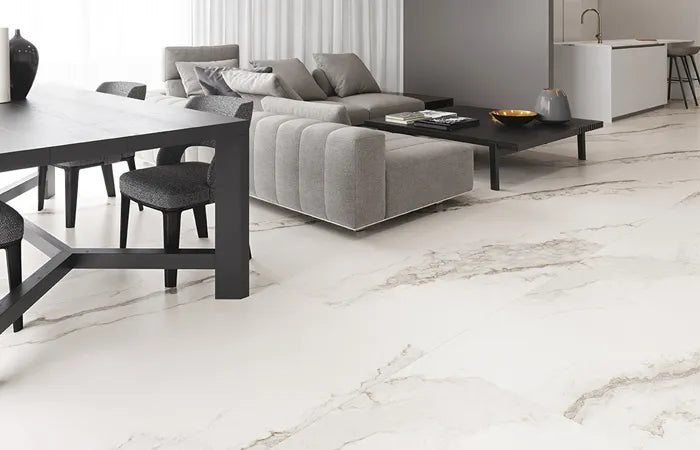 *** (DESC.) Bookmatch Larsen Super Blanco-Gris B Natural 150X300 Sk 6MM Rect