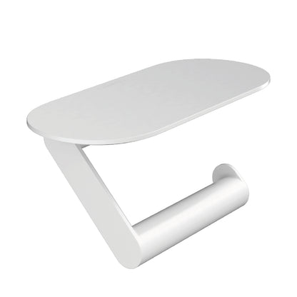 Porta Rollo Con Repisa Blanco Mate