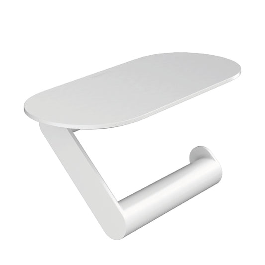 Porta Rollo Con Repisa Blanco Mate
